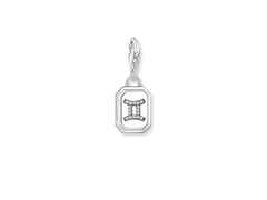 Thomas Sabo Charm-Anhänger Sternzeichen Zwilling Silber – Anhänger Anhänger mit Besatz aus 925 Silber.