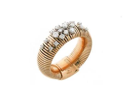 Chimento Stardust Ring Roségold – Ringe Ring mit Besatz aus 750 Rotgold, 750 Weißgold und und .