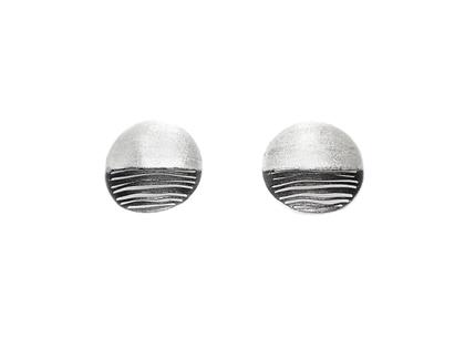 Maria Rzewuska SBA Ohrstecker Silber oxidiert anthrazit – Ohrschmuck Ohrstecker aus 925 Silber.
