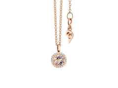 Capolavoro Espressivo Anhänger Roségold Morganit klein – Anhänger Anhänger mit Besatz in roségold und aus 750 Rotgold.