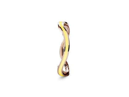 Niessing Setario Wave Ring Rosewood mit gelber Emaille – Ringe Ring aus 750 Weißgold.