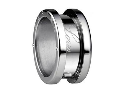 Bering Arctic Symphony Außenring breit blank Edelstahl – Ringe Ring mit Besatz aus Edelstahl.