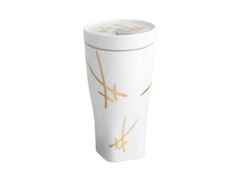 Meissen Coffee to Go Becher "Swords" aus Meissner Porzellan – Porzellanwaren Tafelporzellan in weiß und aus Kunststoff, Porzellan und vergoldet.