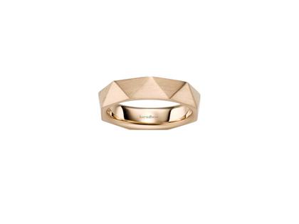 Leo Wittwer Love Icon Herrenring Roségold facettiert und mattiert – Ringe Trauring aus 750 Rotgold.