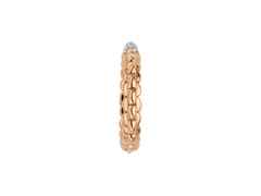 Fope Eka Tiny Ring schmal Roségold mit Diamanten Pave – Ringe Ring mit Besatz aus 750 Rotgold, 750 Weißgold und und . – Ansicht 4