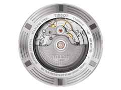 Tissot Seastar 1000  Powermatic 80 dunkelblau – Herrenuhren Uhr mit Datum aus Edelstahl und Keramik. Das Gehäuse ist rund und silber. Das Edelstahlarmband ist silber. Das Zifferblatt ist ein Index in blau. – Ansicht 2