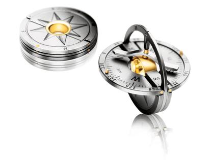 Anhänger Anhänger mit Besatz aus 750 Gelbgold, Titan und und .