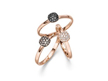 Elaine Firenze Ring Rotgold mit Brillanten weiß – Ringe Ring mit Besatz aus 585 Rotgold.