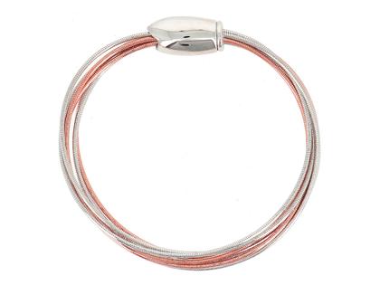 Pesavento DNA Shiny Armreif – Armschmuck Armreif aus 750 Rotgold, 925 Silber und und vergoldet.