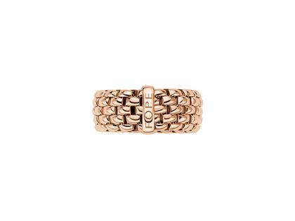 Fope Essentials Ring Roségold flach breit – Ringe Ring aus 750 Rotgold. – Ansicht 4