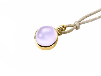 Georg Spreng Anhänger Blub Gelbgold Chalcedon 8,45ct 14mm – Anhänger Anhänger mit Besatz aus 750 Gelbgold.
