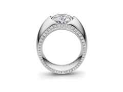 Schaffrath Liberte Arcana Damenring Weißgold mit Brillant 1,00 – Ringe Ring mit Besatz aus 750 Rotgold, 800 Platin und und . – Ansicht 2