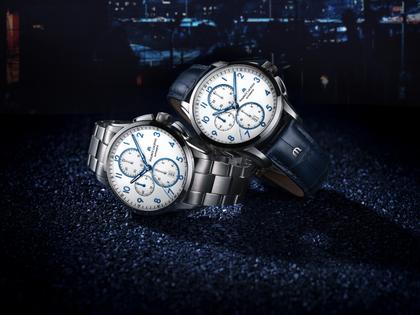 Maurice Lacroix Pontos Chronograph weißes Zifferblatt mit