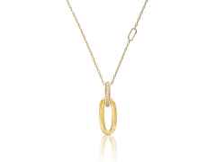 Nanis Libera Kette mit Anhänger Gelbgold klein – Halsschmuck Collier aus 750 Gelbgold.