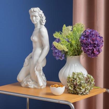 Meissen Teelicht Seerosen Schale Gold glänzend – Porzellanwaren Porzellandekoration in weiß und aus Porzellan und vergoldet. – Ansicht 3
