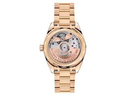 Omega Seamaster Aqua Terra Shades Automatik Edelstahl 34mm goldenes Zifferblatt Goldband – Damenuhren Uhr mit Datum aus 750 Gelbgold. Das Gehäuse ist rund und gelbgold. Das Goldarmband ist gelbgold. Das Zifferblatt ist ein Index in gelbgold. – Ansicht 2