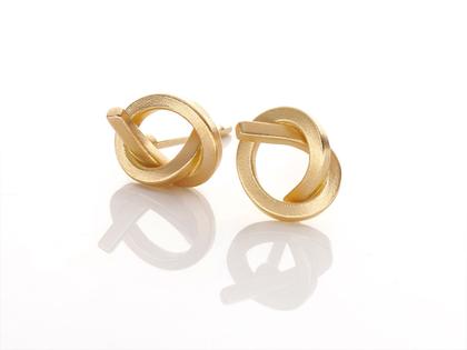 Oliver Schmidt Knoten Ohrstecker Gelbgold – Ohrschmuck Ohrstecker aus 750 Gelbgold.