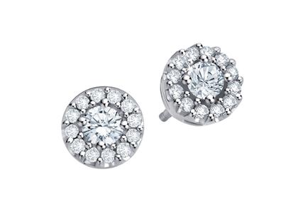 Giloy-Bellaluce Bella Luce Piccolina Ohrstecker 0,50ct – Ohrschmuck Ohrstecker aus 585 Weißgold.
