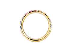 Capolavoro Rainbow Ring Gelbgold Saphir bunt – Ringe Ring mit Besatz aus 750 Gelbgold. – Ansicht 2