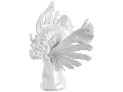 Meissen Figur Feuerfisch weiß – Porzellanwaren Porzellandekoration in weiß und aus Porzellan.