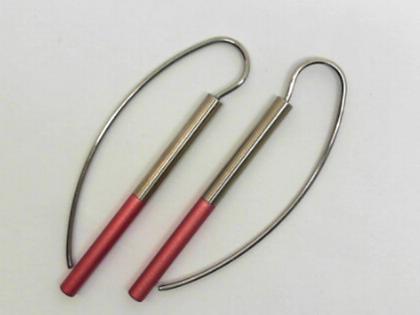 Apero Ohrhänger Aluminium 49mm Pink – Ohrschmuck Ohrhänger aus Aluminium, Edelstahl und und .