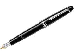 Montblanc Meisterstück LeGrand  Füllfederhalter Edelharz platinumbeschichtet – Schreibgeräte Füllfederhalter aus 585 Gelbgold und und platiniert.
