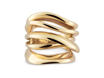 Cammilli Firenze Firenze Lux Ring Yellow Sunrise 5reihig – Ringe Ring aus 750 Gelbgold.