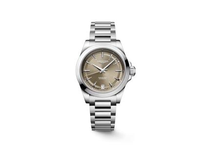 Longines Conquest 2023 Automatik Edelstahl 34mm braunes Zifferblatt Metallband – Damenuhren Uhr mit Datum aus Edelstahl. Das Gehäuse ist rund und silber. Das Edelstahlarmband ist silber. Das Zifferblatt ist ein Index in braun.