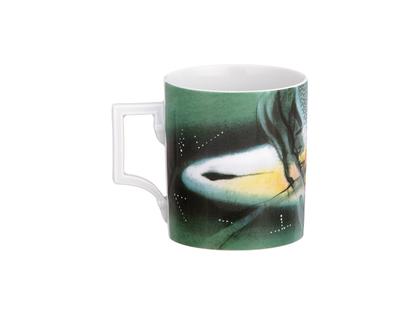 Meissen MUG Henkelbecher Juwelier Roller Art Edition "Gregor-T. Kozik, Der Traum des Aton" – Porzellanwaren Tafelporzellan in weiß und aus Porzellan und vergoldet. – Ansicht 4