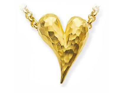 Drachenfels Design Heatbreaker großer Anhänger in 925/-Silber gelbgoldplattiert – Anhänger Anhänger ohne Besatz aus 925 Silber und und vergoldet.