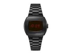 Hamilton PSR Edelstahl schwarz – Herrenuhren Uhr ohne Datum aus Edelstahl und PVD beschichtet. Das Gehäuse ist sonstige Form und schwarz. Das Edelstahlarmband ist schwarz. Das Zifferblatt ist digital und schwarz.