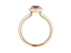 Capolavoro Espressivo Ring Roségold Amethyst klein – Ringe Ring mit Besatz in roségold und aus 750 Rotgold. – Ansicht 2