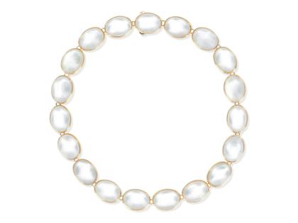 Nanis Muse Collier Gelbgold 40cm – Halsschmuck Collier aus 750 Gelbgold.