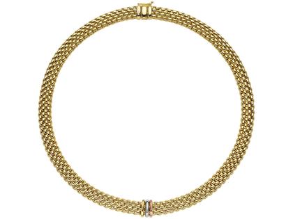 Fope Panorama Collier Gelbgold – Halsschmuck Collier aus 750 Gelbgold. – Ansicht 2