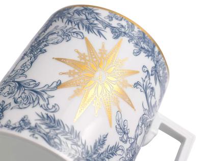 Meissen MUG Collection Henkelbecher "Meissen Christmas Star" blau – Porzellanwaren Tafelporzellan in weiß und aus Porzellan und vergoldet. – Ansicht 4