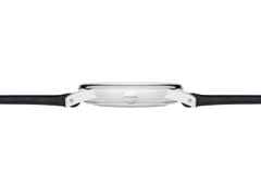 Nomos Glashütte Orion neomatik New Black Automatik Edelstahl 36mm schwarzes Zifferblatt schwarzes Lederband Glasboden – Herrenuhren Uhr ohne Datum aus Edelstahl und Leder. Das Gehäuse ist rund und silber. Das Lederarmband ist schwarz. Das Zifferblatt ist ein Index in schwarz. – Ansicht 3