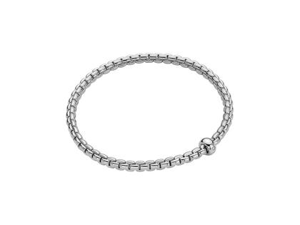 Fope Eka  Tiny Flex'It Armband Weißgold mit 1 Brillant – Armschmuck Armband aus 750 Weißgold.