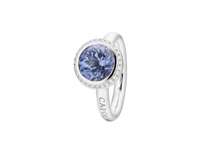 Capolavoro Twinkle Balloon Ring Weißgold Tansanit und Brillanten 0,130ct – Ringe Ring mit Besatz aus 750 Weißgold.