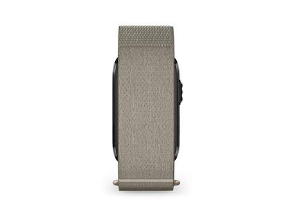 Garmin Cirqa™ Smart Band Fitness Tracker graues Textilband  S/M – Herrenuhren Uhr Multifunktion aus Kunststoff. Das Gehäuse ist schwarz. Das Textilarmband ist grau.