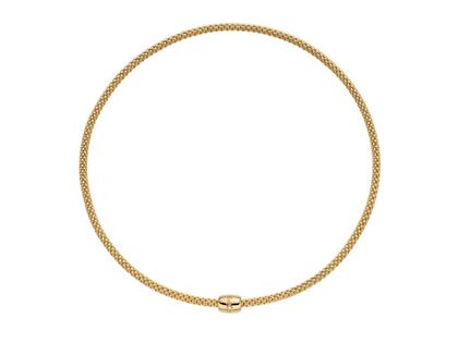 Fope Prima Flex'It Collier Gelbgold 40cm mit Brillant 0,010ct – Halsschmuck Collier aus 750 Gelbgold.
