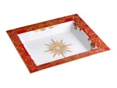 Meissen Vide-Poche Collection "Meissen Christmas Star" rot groß – Porzellanwaren Porzellandekoration in weiß und aus Porzellan und vergoldet. – Ansicht 2