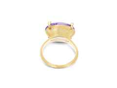 Nanis Ipanema Ring Gelbgold Amethyst – Ringe Ring mit Besatz aus 750 Gelbgold. – Ansicht 2