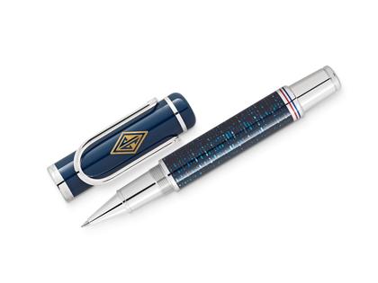 Montblanc Special Edition Great Characters Great Gatsby  Rollerball – Schreibgeräte Rollerball in blau und platiniert. – Ansicht 2