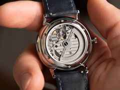 Sternglas Lumatik Automatik Edelstahl 38mm hellblaues Zifferblatt hellblaues Textilband – Herrenuhren Uhr mit Datum aus Edelstahl und Leder. Das Gehäuse ist rund und silber. Das Textilarmband ist blau. Das Zifferblatt ist arabisch Index und blau. – Ansicht 8