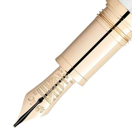 Montblanc 2022 Patron of Art: Limitierte Edition Homage to Albert Füllfederhalter 4810 – Schreibgeräte Füllfederhalter in rot und vergoldet. – Ansicht 3