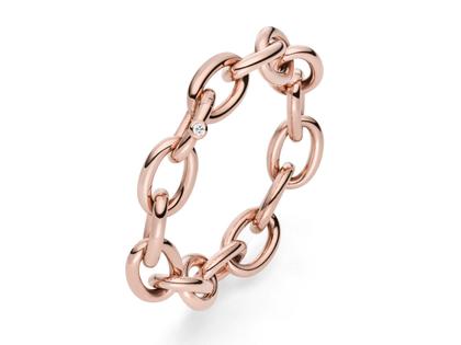 IsabelleFa Armband Chaînon 14 oval Rouge Royal – Armschmuck Armband aus 750 Rotgold.
