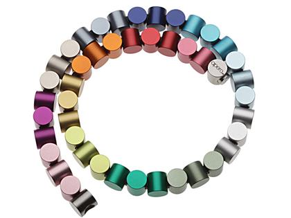 Apero Zylinderkette – Halsschmuck Collier aus Aluminium.