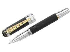 Montblanc Special Edition Great Characters Elvis Presley Rollerball – Schreibgeräte Rollerball in schwarz und aus Edelharz und platiniert.