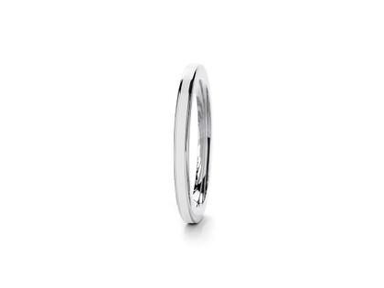 Niessing Setario Line Ring Platinium mit weißer Emaille – Ringe Ring in silber und aus 950 Platin.