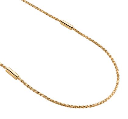 Fope Aria Collier Gelbgold 90cm mit 1 Brillant 0,020ct – Halsschmuck Collier aus 750 Gelbgold. – Ansicht 2